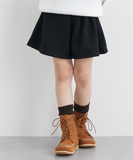 ニッセン（nissen） キッズ 裏起毛 キュロット 女の子 秋 冬 ボトムス