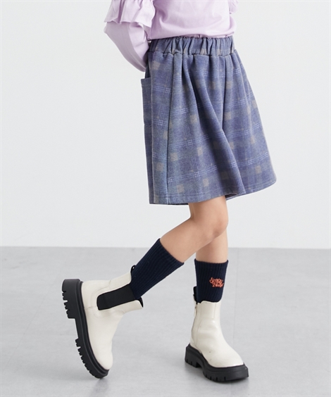 ニッセン（nissen） キッズ 裏起毛 キュロット 女の子 秋 冬 ボトムス