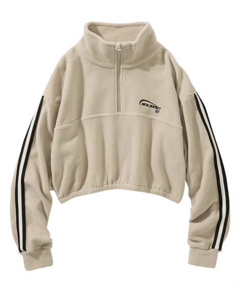 ニッセン（nissen） トレーナー 子供服 キッズ フリース ハーフ ジップ