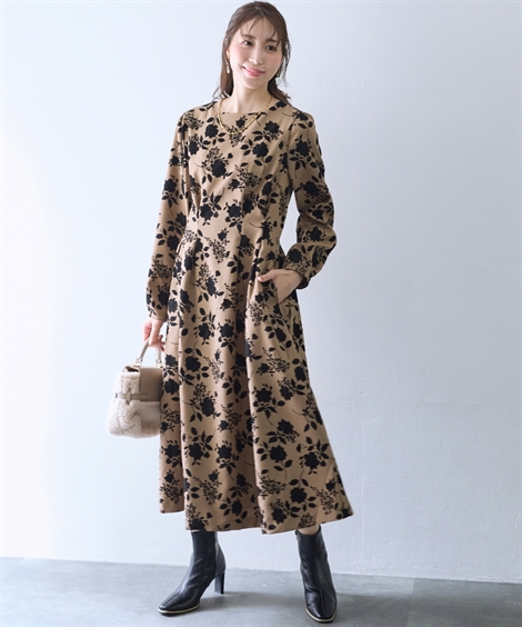 ニッセン（nissen） ワンピース ロング マキシ レディース フロッキー