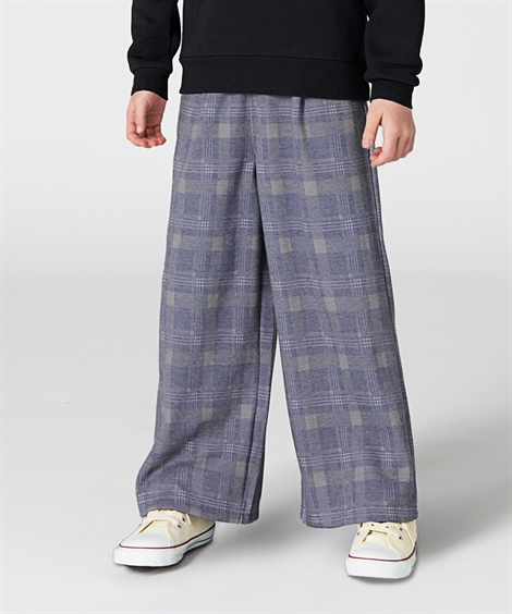 ニッセン（nissen） パンツ ズボン 子供服 キッズ 裏起毛チェック柄