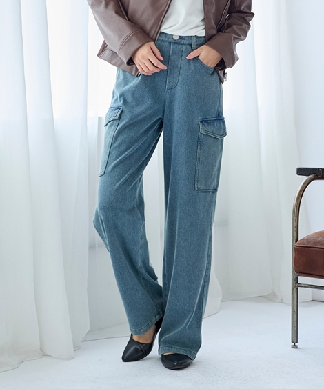 ニッセン ワイドパンツ 大きいサイズ レディース 着るホカロン