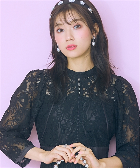 ワンピース ロング マキシ レディース レース 花柄 marun ひざ下 L/LL