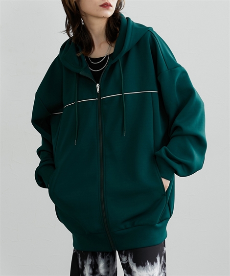 ニッセン（nissen） パーカー レディース ダンボール ニット