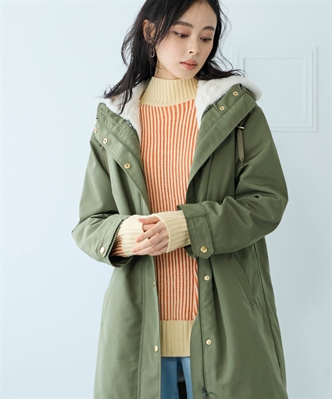 ニッセン（nissen） コート アウター 大きいサイズ レディース 裏