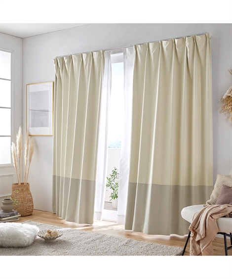 ニッセン（nissen） ドレープカーテン 遮光 カーテン 形態安定 ｜韓国