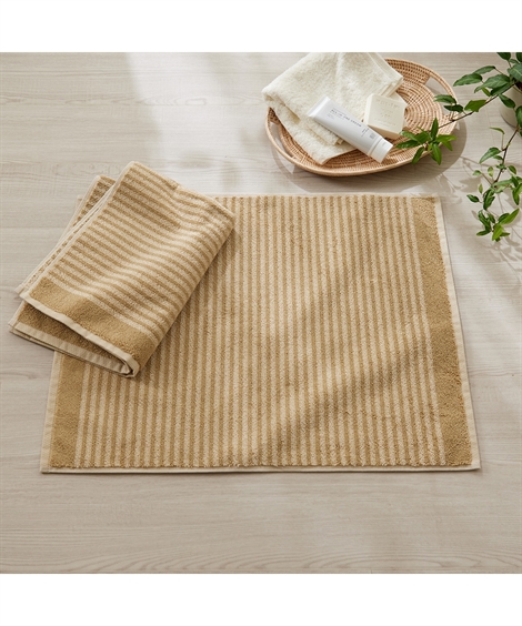 ニッセン（nissen） バスマット 足ふきマット 洗える タオル 地バス