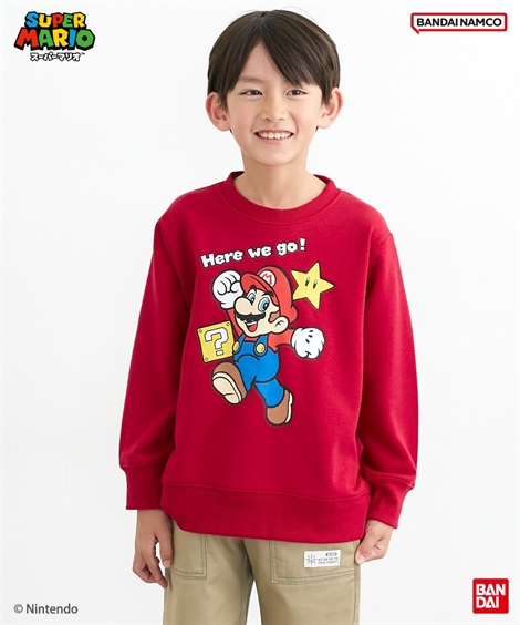 今季　WEB限定　トレーナー セット 4点　スーパーマリオ　はんなさん専用 プリントトレーナー(マリオ)(105 ターコイズ): トップス｜Right