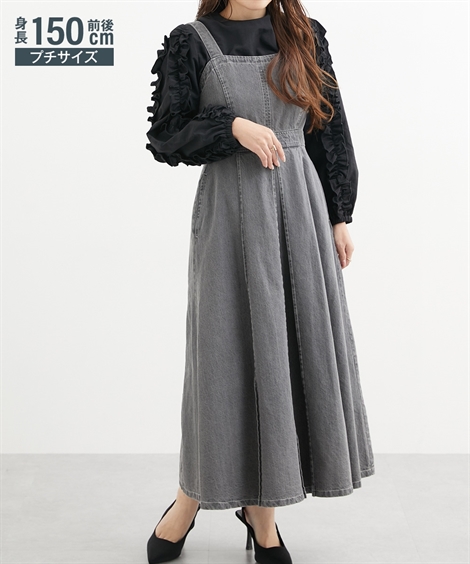ニッセン（nissen） ワンピース ひざ丈 小さいサイズ レディース 綿100
