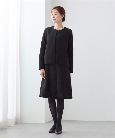 ニッセン（nissen） 喪服 礼服 ブラックフォーマル ワンピース 日本製