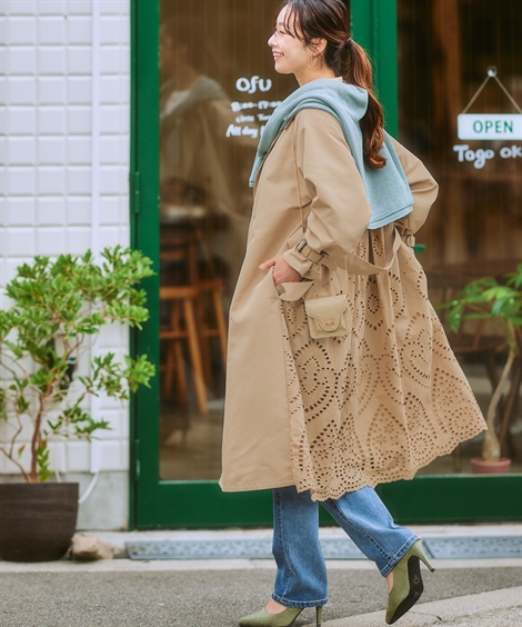 ニッセン（nissen） コート アウター レディース バック パンチング