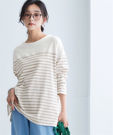 ニッセン（nissen） Tシャツ カットソー 大きいサイズ レディース 綿