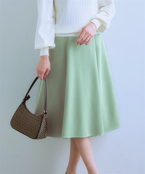 ニッセン（nissen） スカート ひざ丈 レディース ダブルクロス6枚