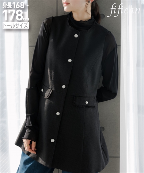 ニッセン（nissen） ベスト トールサイズ レディース 高身長 ツイード