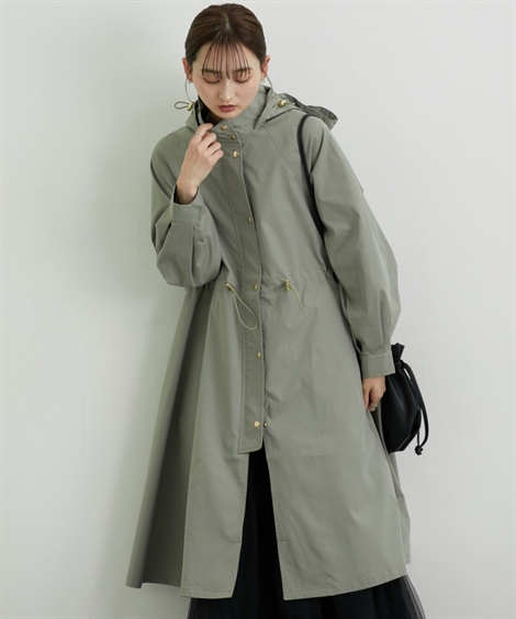 ニッセン（nissen） レディース バック ヨーク ロング丈モッズ コート