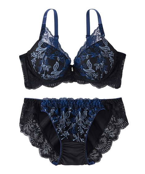 ニッセン（nissen） ブラジャー ショーツ セット レディース 脇高