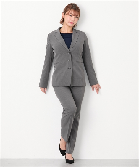 ニッセン スーツ パンツ レディース 大きい胸専用 RISPY 洗える