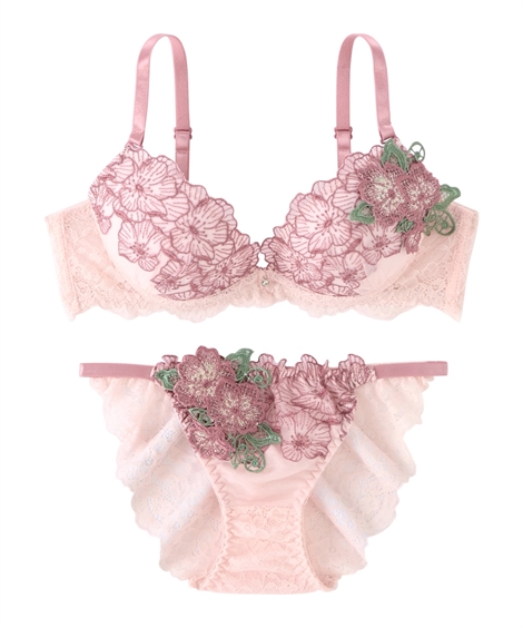 ニッセン（nissen） ブラジャー ショーツ セット レディース リュクス