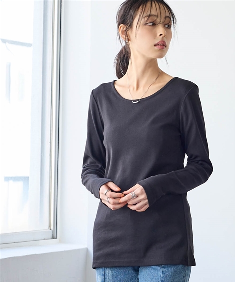 ニッセン（nissen） Tシャツ カットソー レディース 綿100％ フライス