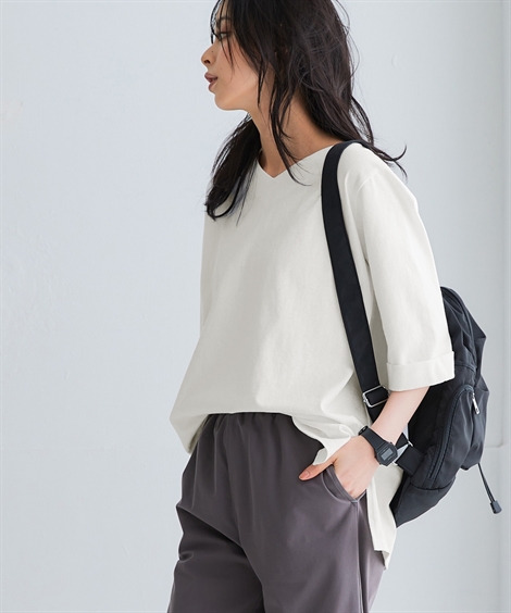 ニッセン（nissen） Tシャツ カットソー レディース 綿100％ バスク