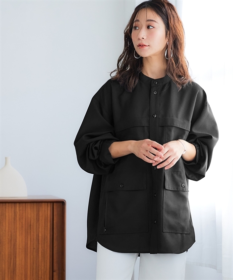 Tシャツ カットソー レディース 多ポケットワイド シャツ ハンズ