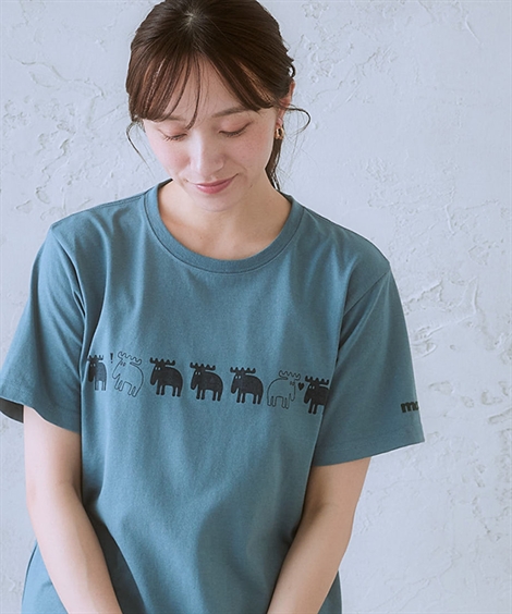 moz Tシャツ カットソー 大きいサイズ レディース モズ 仲良し