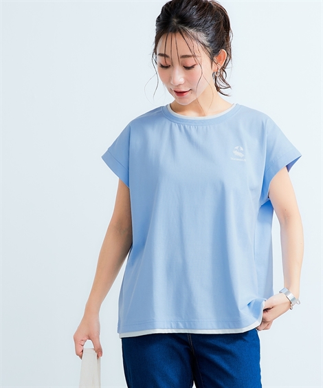 ニッセン（nissen） Tシャツ カットソー レディース SEA BREEZE 重ね着