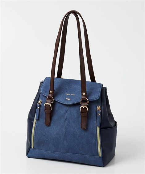 ニッセン（nissen） レディース 10ポケット 軽量バイ カラー 2WAY