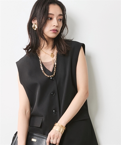 ニッセン（nissen） ベスト 大きいサイズ レディース オーバーサイズ