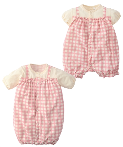 ニッセン（nissen） ロンパース カバーオール ベビー サロペット風