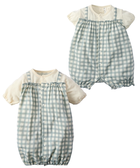 ニッセン（nissen） ロンパース カバーオール ベビー サロペット風