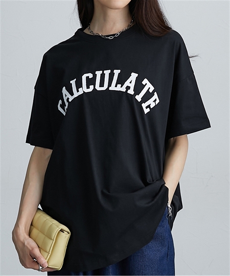 ニッセン（nissen） Tシャツ カットソー 大きいサイズ レディース ロゴ