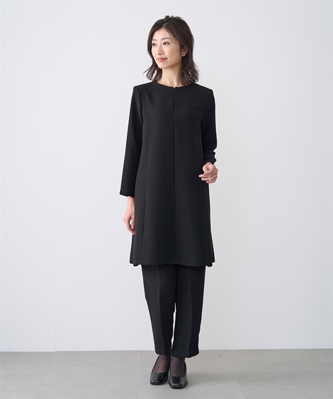 ニッセン（nissen） スーツ フォーマル 日本製ドレープ チュニック