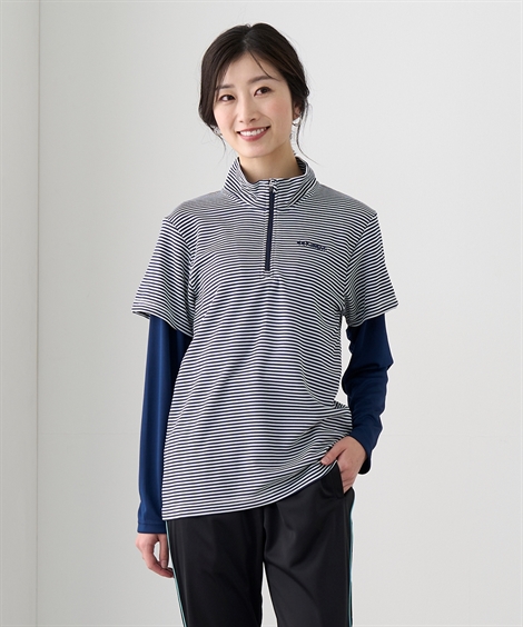 ニッセン（nissen） Tシャツ カットソー Kaepa ケイパ 重ね着風 ハーフ