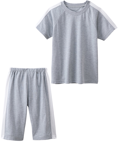 ニッセン（nissen） パジャマ 子供服 キッズ 天竺ライン切替え 半袖