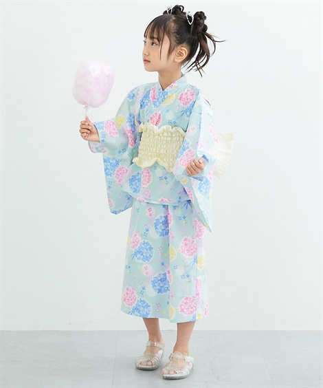 ニッセン（nissen） 浴衣 子供服 キッズ 2WAY ワンピース 上下＋作り帯