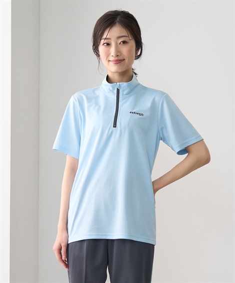 【美品】KAPITAL 日本製 カットソー EK-457（サイズ2） ニッセン（nissen） Tシャツ カットソー Kaepa ケイパ ハーフ ジップT