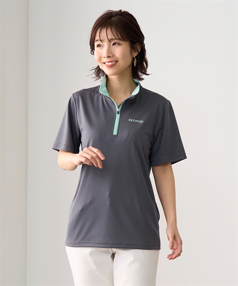 【美品】KAPITAL 日本製 カットソー EK-457（サイズ2） ニッセン（nissen） Tシャツ カットソー Kaepa ケイパ ハーフ ジップT