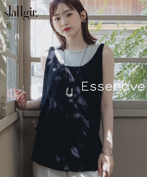 ニット セーター トールサイズ レディース 高身長 アンサンブル Essenave 夏 制服 オフィス 産前 産後 | LL/3L/4L/5L | ニッセン nissen ニット セーター トールサイズ レディース 高身長 アンサンブル