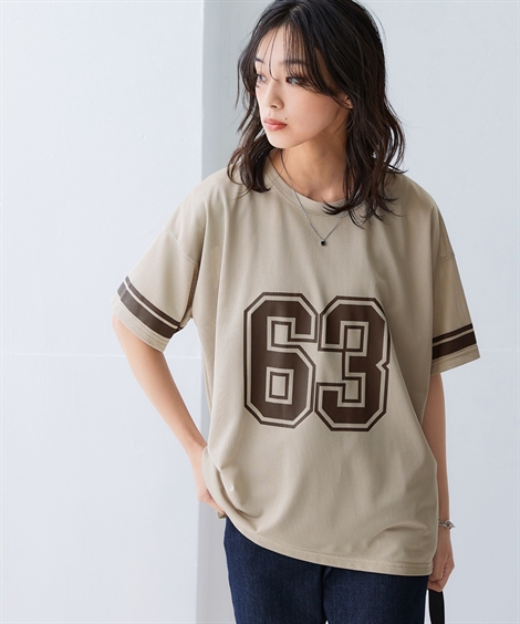ニッセン（nissen） Tシャツ カットソー レディース ナンバリング