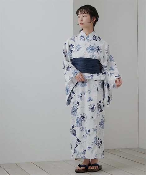 ニッセン（nissen） 浴衣 レディース 花柄 ワンピース セット 上衣＋