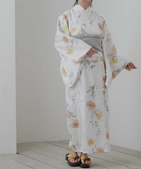 ニッセン（nissen） 浴衣 レディース 花柄 ワンピース セット 上衣＋