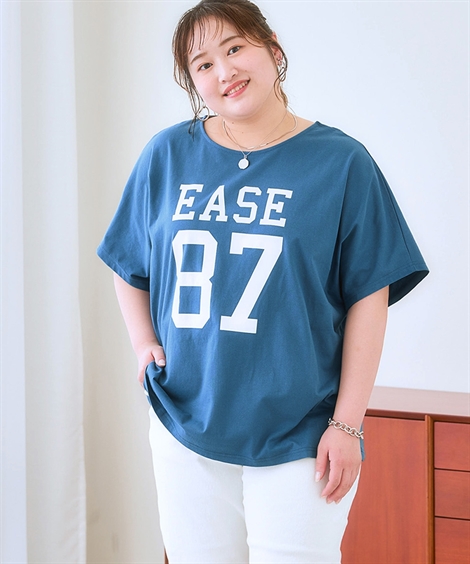 ニッセン（nissen） Tシャツ カットソー レディース ドルマン プリント