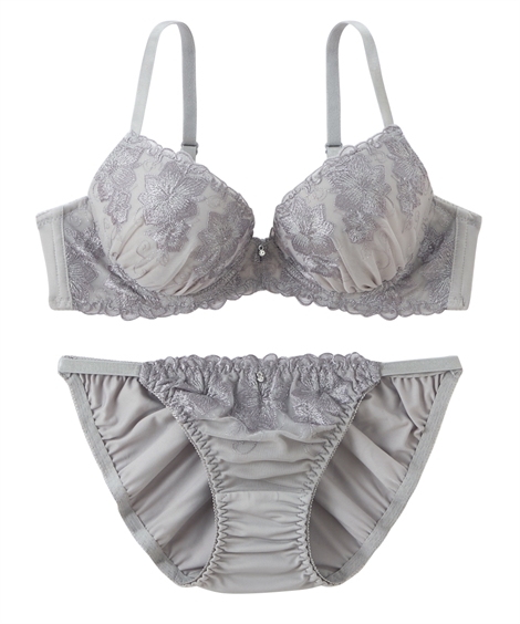 ニッセン（nissen） ブラジャー ショーツ セット レディース シンプル