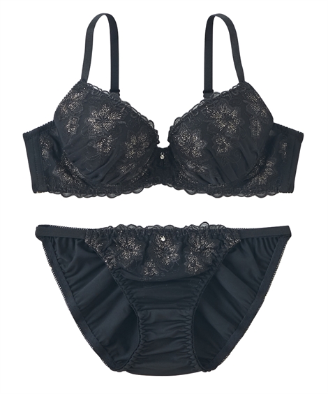 ニッセン（nissen） ブラジャー ショーツ セット レディース シンプル