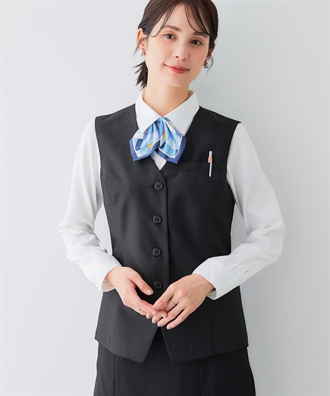 ニッセン（nissen） 事務服 ベストスーツ レディース 会社制服 洗える