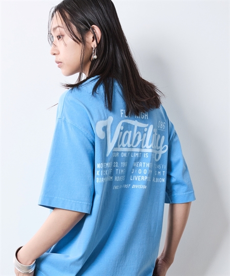 ニッセン Tシャツ カットソー レディース 綿100％ ピグメント染