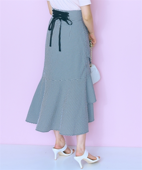 ニッセン（nissen） ロングスカート レディース ギンガムチェック
