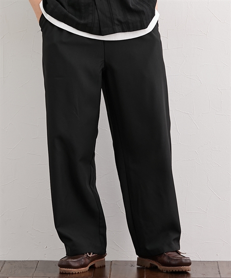 ニッセン（nissen） パンツ メンズ ポリトロ素材 ワイドイージー | M/L