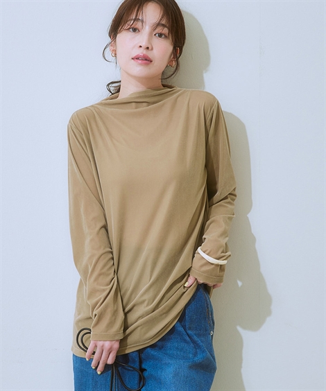 ニッセン（nissen） Tシャツ カットソー レディース シアーベロア